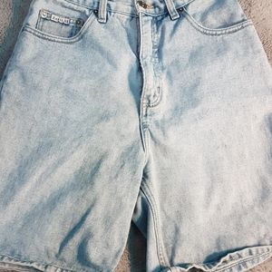Light washed jean shorts - free item included
